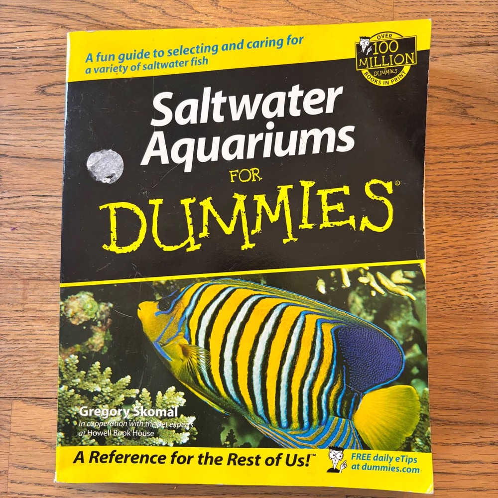 Saltwater Aquariums For Dummies Gregory Skomal Paperback Aquariums Fish‎ Owner